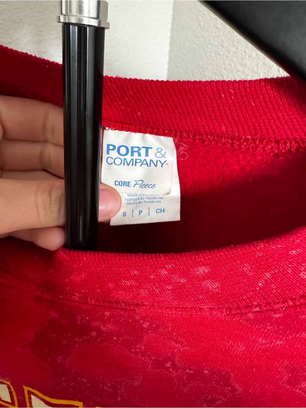 Red 'STATE' Crewneck Sweatshirt - Picture 2 of 3